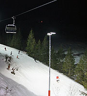 Flutlicht-Anlage (Alpenbahnen Spitzingsee - Foto Regina Langanke)
